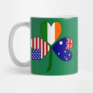 Australian Irish American Shamrock Mug